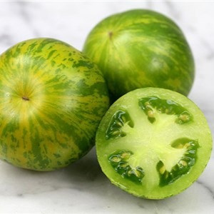 Indeterminate green tomato